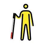 Man With White Cane SVG Icon